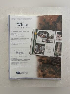 Creative Memories 8 1/2X11 White Refill Scrapbook Pages